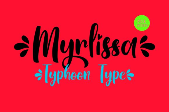 Myrlissa Font Poster 3