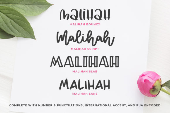  Malihah Font Poster 9