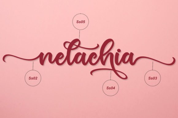 Nelachia Font Poster 5