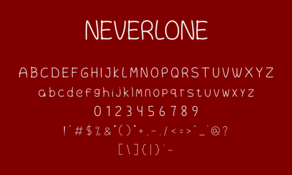 Neverlone Font Poster 3