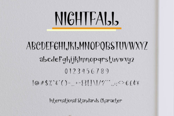 Nightfall Font Poster 4