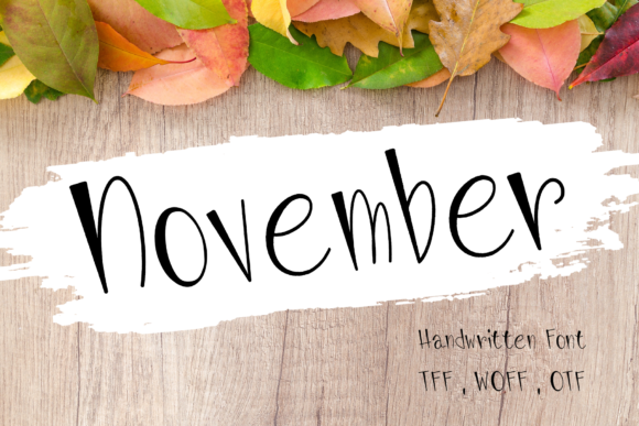 November Font Poster 1