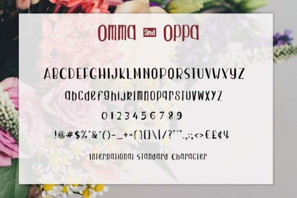 Omma Oppa Font Poster 4