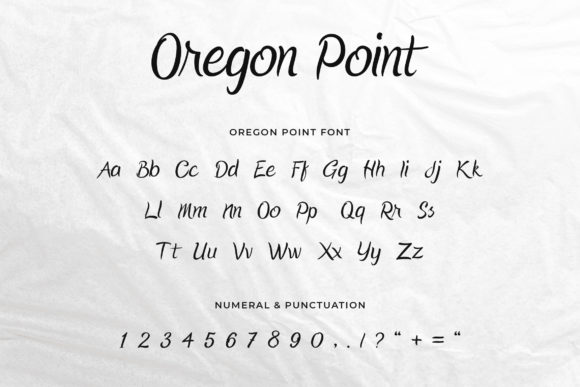 Oregon Point Font Poster 2