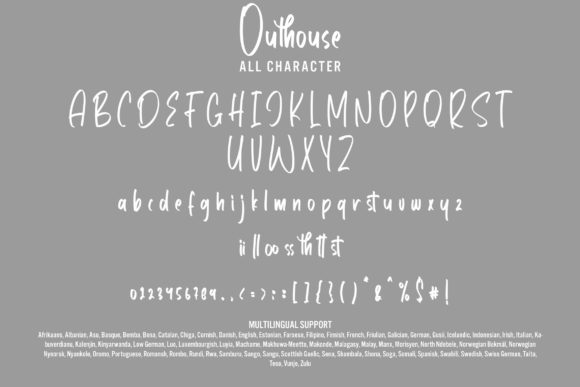 Outhouse Font Poster 7