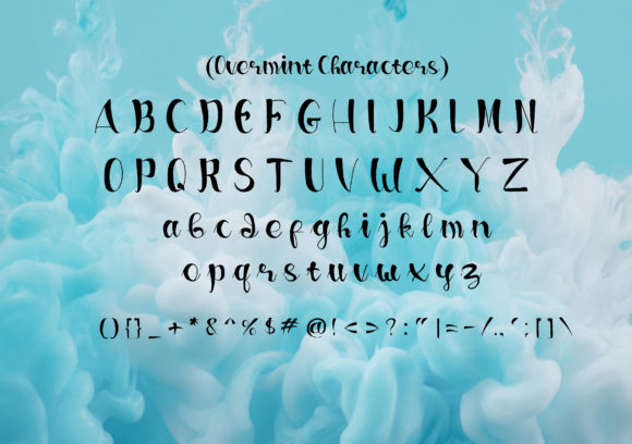 Overmint Font Poster 2