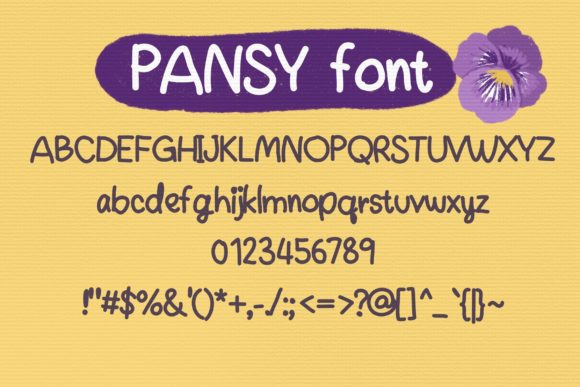 Pansy and Rosemary Duo Font Poster 3
