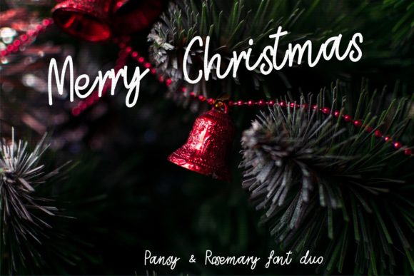 Pansy and Rosemary Duo Font Poster 7