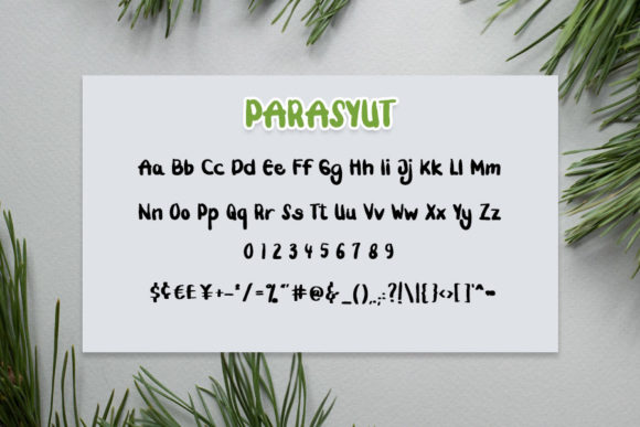 Parasyut Font Poster 3