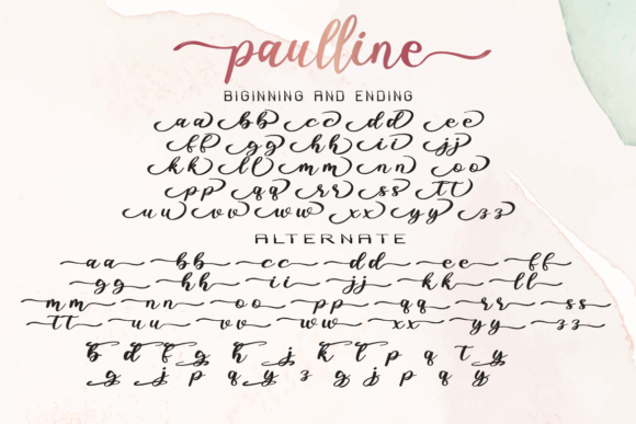Paulline Font Poster 11