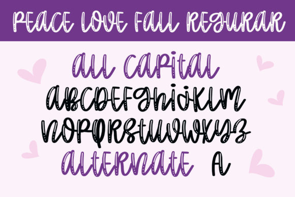 Peace Love World Font Poster 2