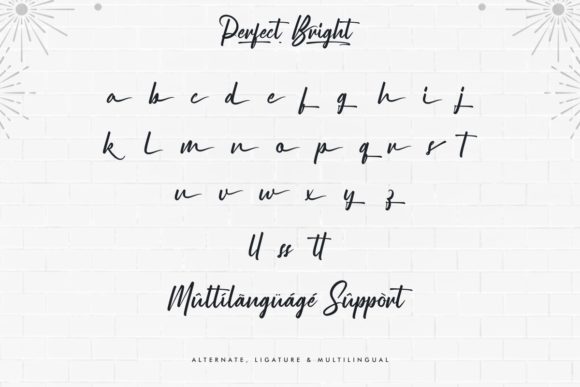 Perfect Bright Font Poster 6