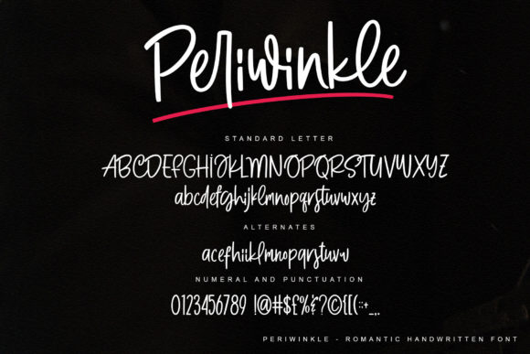 Periwinkle Font Poster 10