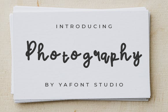 Photography Font Poster 2