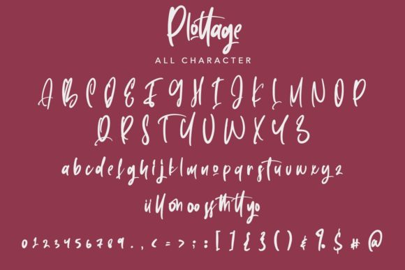 Plottage Font Poster 8