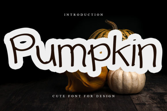 Pumpkin Font Poster 1