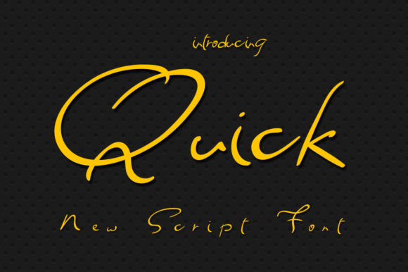 Quick Font Poster 1