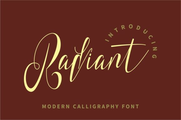 Radiant Font Poster 1