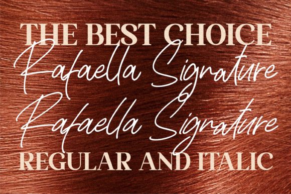 Rafaella Signature Font Poster 3