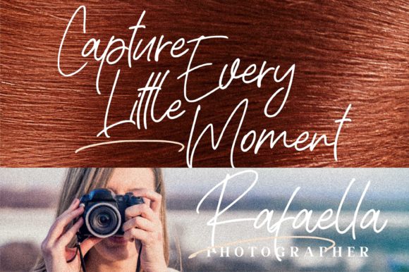 Rafaella Signature Font Poster 7