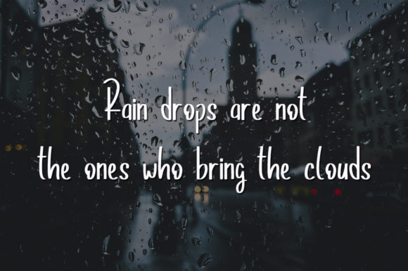 Rain Lover Font Poster 2