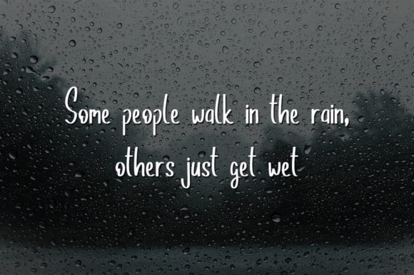 Rain Lover Font Poster 3