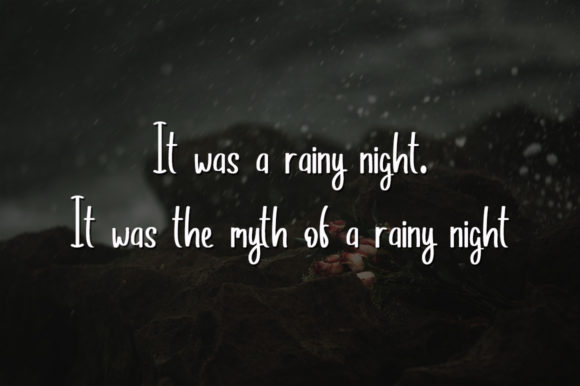 Rain Lover Font Poster 4