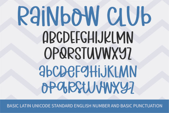 Rainbow Club Font Poster 7