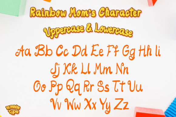 Rainbow Mom Font Poster 2