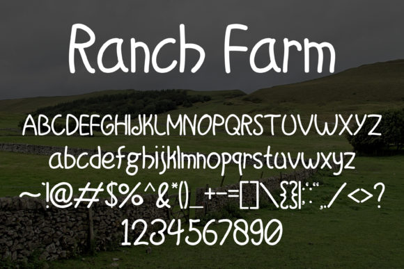 Ranch Farm Font Poster 5