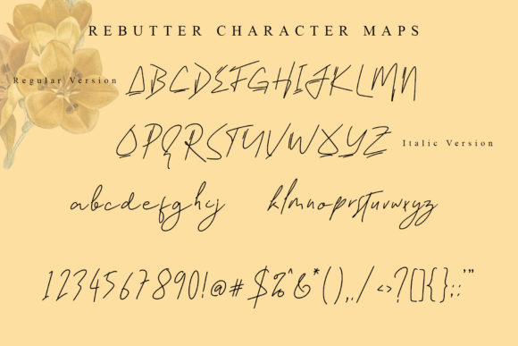 Rebutter Font Poster 7