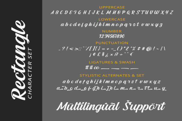 Rectangle Font Poster 6