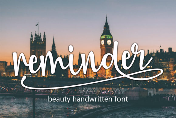 Reminder Font Poster 1