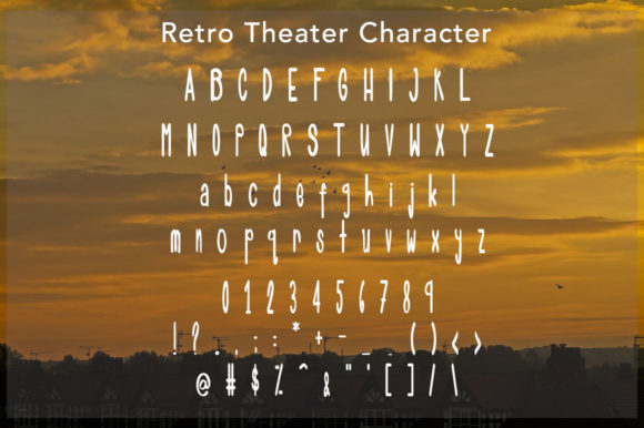 Retro Theater Font Poster 5