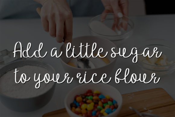 Rice Flour Font Poster 2