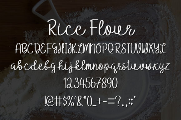 Rice Flour Font Poster 4