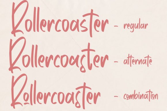 Rollercoaster Font Poster 2