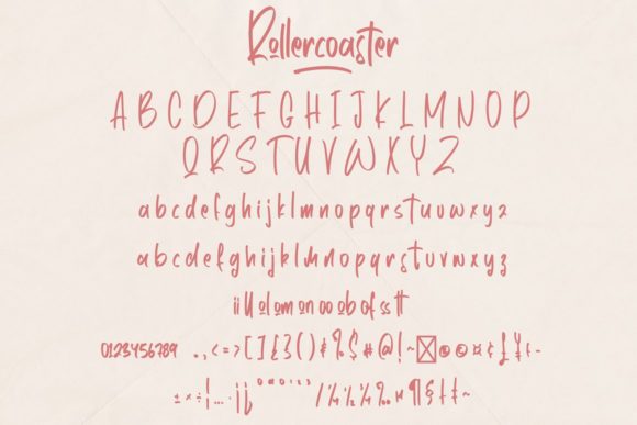 Rollercoaster Font Poster 8