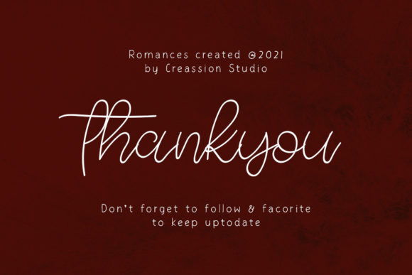 Romances Font Poster 5