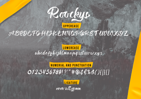 Roockys Font Poster 10