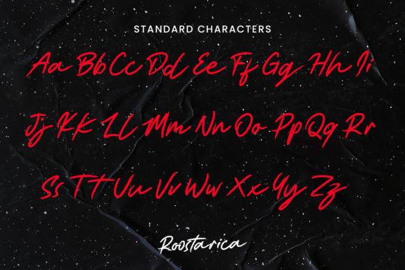 Roostarica Font Poster 8