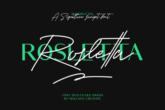 Rosletta Font Poster 1