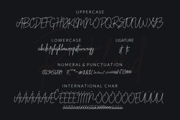 Rustelord Signature Font Poster 5