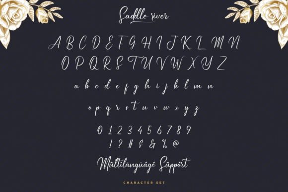 Saddle River Font Poster 4