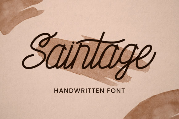 Saintage Font Poster 1