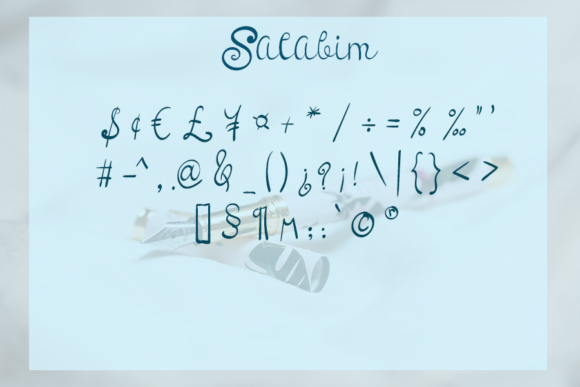 Salabim Font Poster 4