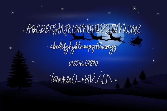 Santa Night Font Poster 6