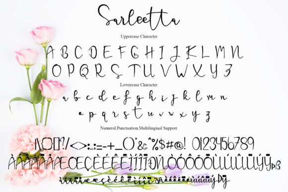 Sarleetta Font Poster 7