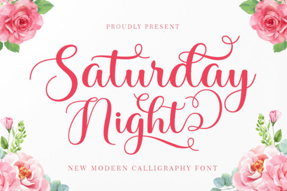 Saturday Night Font Poster 1