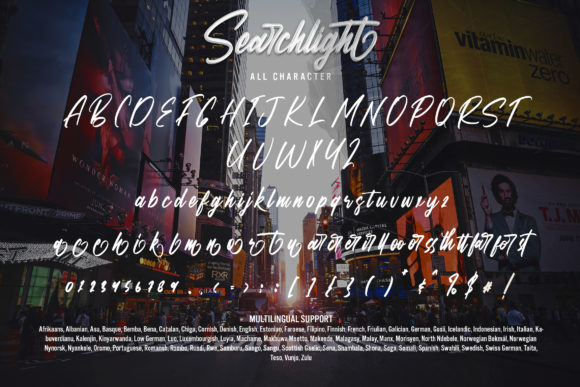 Searchlight Font Poster 7